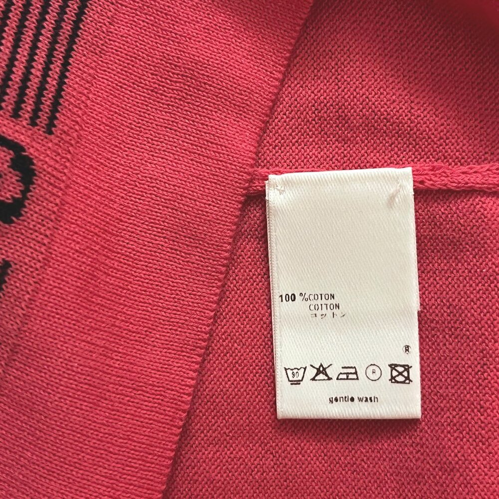 Red & Black Louis Vuitton Sleeveless Tank Top LV Text & Branding Border Size Med - Picture 9 of 10